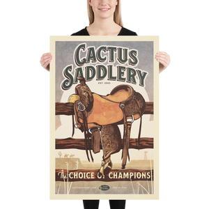 Cactus Saddlery Poster